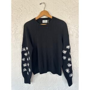 27 Miles - 100% Cashmere Sweater - Women's Size S - Black, Grey & White - Cozy!